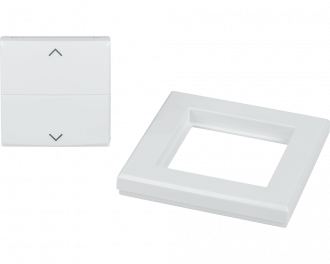 Het wipvlak is geschikt voor Homematic IP rolluik, zonwering en gordijn schakelaar voor merk-wipvlak (HmIP-BROLL).