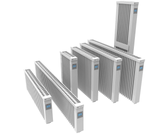 De elektrische radiator is afgewerkt met een hoogwaardige duurzame poedercoating met licht glanzend oppervlak in kleur wit (RAL 9010).