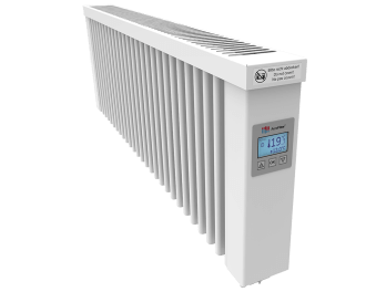 Thermify liggende elektrische radiator 1200 watt, met ingebouwde thermostaat. Geschikt voor ruimtes tot 29 m3 in een slecht geïsoleerde woning tot bouwjaar 1975 met energielabel D of lager, of 40 m3 in een matig geïsoleerde woning tot bouwjaar 2005 met energielabel C, of 55 m3 in een goed geïsoleerd woning tot bouwjaar 2021 met energielabel B of hoger.