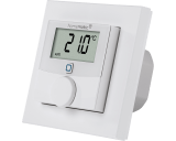 De Homematic IP thermostaat met 230V schakelende uitgang meet temperatuur en luchtvochtigheid en is geschikt voor inbouw in een inbouwdoos in de wand. De Homematic IP thermostaat met 230V schakelende uitgang meet temperatuur en luchtvochtigheid en is geschikt voor inbouw in een inbouwdoos in de wand.