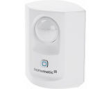 De compacte Homematic IP bewegingsmelder detecteert beweging en meet de lichtsterkte tussen 0% en 100%. De compacte Homematic IP bewegingsmelder detecteert beweging en meet de lichtsterkte tussen 0% en 100%.