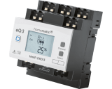 De Homematic IP 3 kanaals DIN-rail dimactor kan met elk kanaal tot 100 Watt LED of 200 Watt gloei- of halogeenlampen dimmen. Het display toont de actuele dimwaarde van elk kanaal. De Homematic IP 3 kanaals DIN-rail dimactor kan met elk kanaal tot 100 Watt LED of 200 Watt gloei- of halogeenlampen dimmen. Het display toont de actuele dimwaarde van elk kanaal.