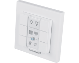 De Homematic IP drukknop met zes knoppen werkt op batterijen en is geschikt voor opbouw montage aan de wand. De Homematic IP drukknop met zes knoppen werkt op batterijen en is geschikt voor opbouw montage aan de wand.