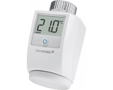 De slimme Homematic IP thermostaatknop regelt de toevoer van warm CV water naar een radiator. De slimme Homematic IP thermostaatknop regelt de toevoer van warm CV water naar een radiator.