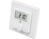 De draadloze Homematic IP thermostaat meet temperatuur en luchtvochtigheid en is geschikt voor opbouw montage aan de wand. De draadloze Homematic IP thermostaat meet temperatuur en luchtvochtigheid en is geschikt voor opbouw montage aan de wand.