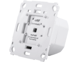 De Homematic IP dimmer kan LEDs tot 40 Watt en halogeen- en gloeilampen tot 80 Watt dimmen. De dimmer kan afgewerkt worden met 55 x 55 mm wipvlakken en afdekramen van Gira, Jung, Busch-Jaeger, Merten en Berker. De Homematic IP dimmer kan LEDs tot 40 Watt en halogeen- en gloeilampen tot 80 Watt dimmen. De dimmer kan afgewerkt worden met 55 x 55 mm wipvlakken en afdekramen van Gira, Jung, Busch-Jaeger, Merten en Berker.